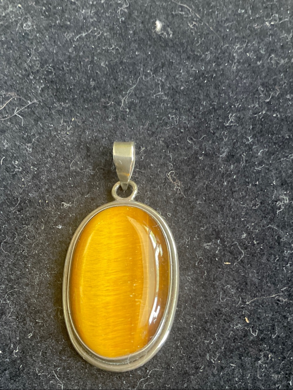 Tigers Eye Oval Pendant